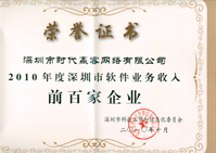 软件百强企业称号